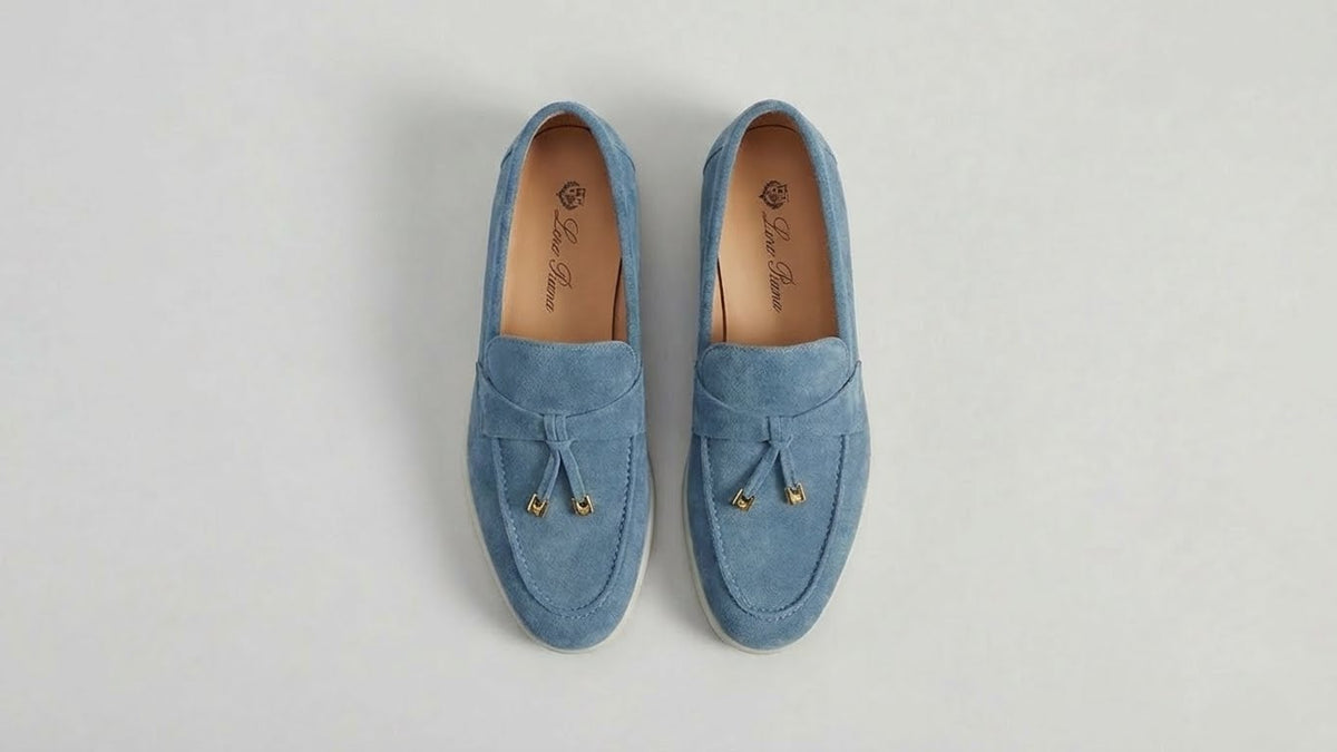 LÉORA Camille — Mocassin en daim bordeaux