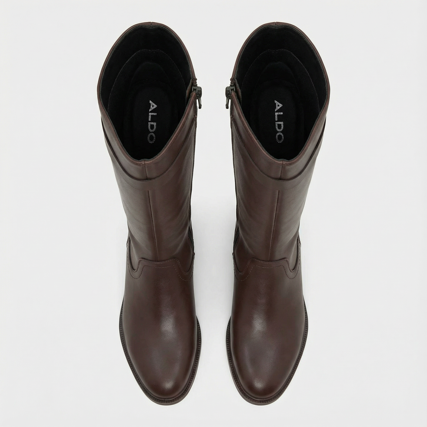 LÉORA Sofia — Botte haute en cuir marron